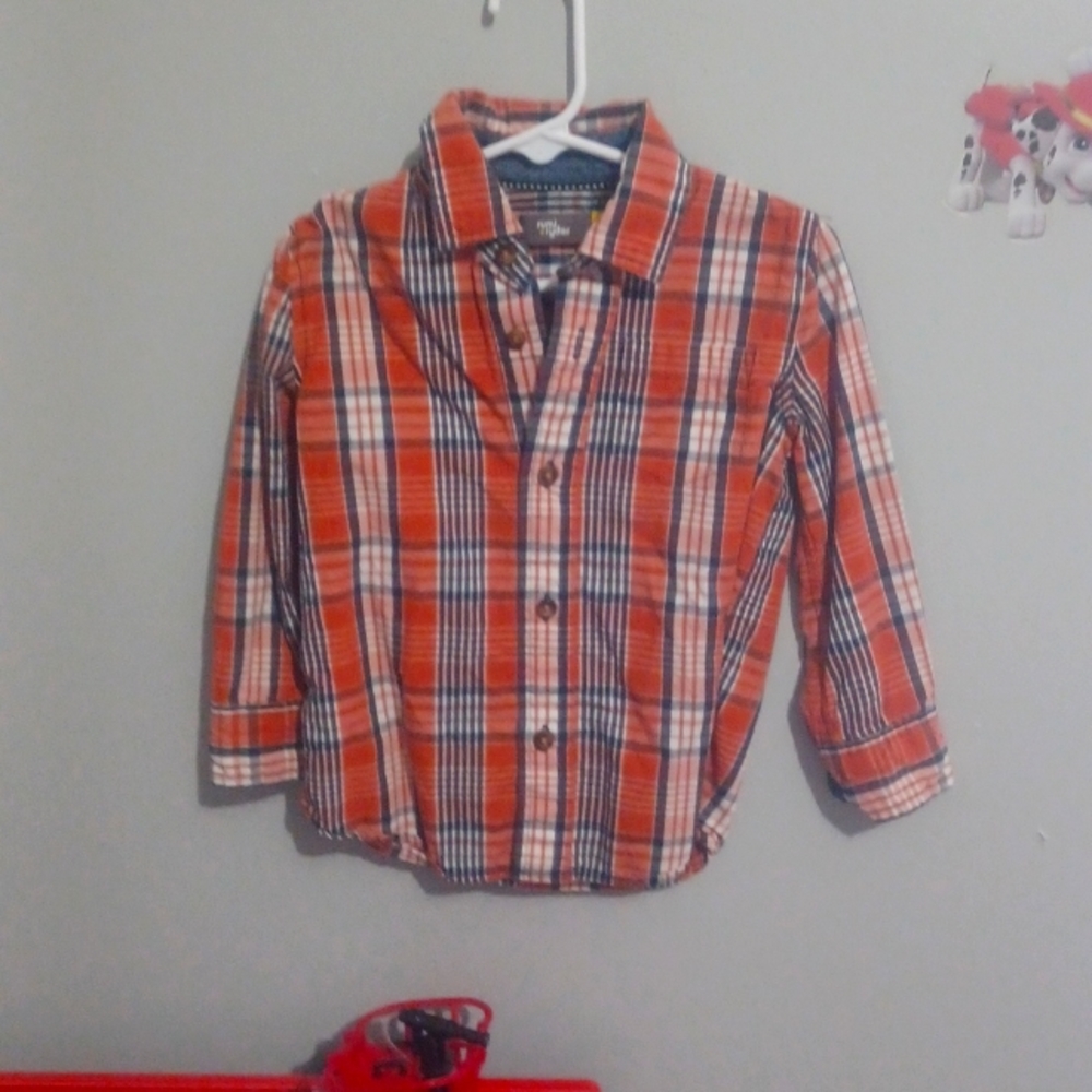 Rumi + Ryder 3T plaid long-sleeved dress shirt